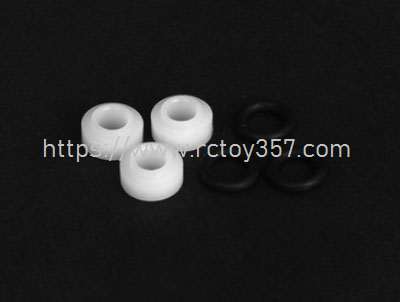 RCToy357.com - TBR three paddles horizontal shaft shock absorber ring/white D380TBR-09 ALZRC Devil 380 FAST RC Helicopter Spare Parts