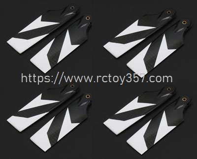 RCToy357.com - 4set Carbon Fiber Tail Rotor - 80mm D505F63 (SAB500S) ALZRC Devil 505 FAST RC Helicopter Spare Parts