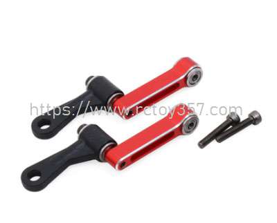 RCToy357.com - Main rotor red rocker arm set D505F07 ALZRC Devil 505 FAST RC Helicopter Spare Parts
