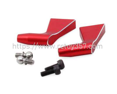 RCToy357.com - Metal Main Rotor Clamp Rocker Arm Set - Red D505F03 ALZRC Devil 505 FAST RC Helicopter Spare Parts