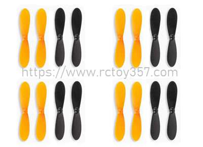 RCToy357.com - Main blades set[Red]4set Attop X PACK 2 RC Mini RC Quadcopter Spare Parts