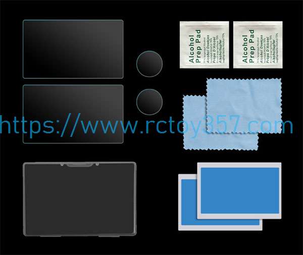 Lens tempered film (2pcs) + remote control screen tempered film (2pcs) Autel EVO II 8K RC Drone Spare Parts