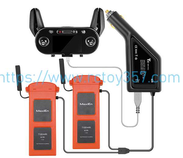 Car charger (can charger 2 batteries+1 USB) Autel EVO II/Pro/Dual RC Drone Spare Parts