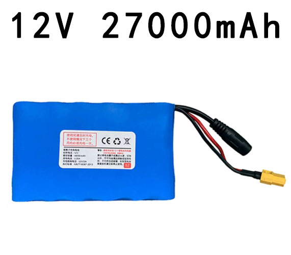 12V 27000mAh Battery (DC5.5mm Plug, XT60 Plug) - Bait Boat / Trawl Boat Battery (image for) 12V 27000mAh Battery (DC5.5mm Plug, XT60 Plug) - Bait Boat / Trawl Boat Battery