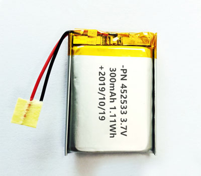 RCToy357.com - 3.7V 300mAh 452533 Battery without plug Polymer lithium battery