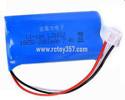 RCToy357.com - 7.4V 2800mAh 18650 Cylinder Capacity type lithium battery[optional interface: XH-2P forward, XH-2P reverse, PH2.0-2P forward, PH2.0-2P reverse]