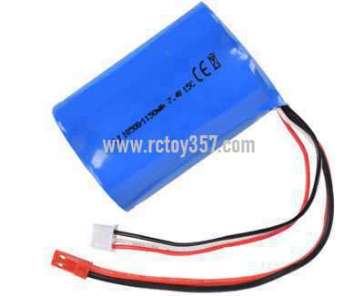 RCToy357.com - 7.4V 1150mAh 18500 15C JST-2P reverse Cylindrical power lithium battery
