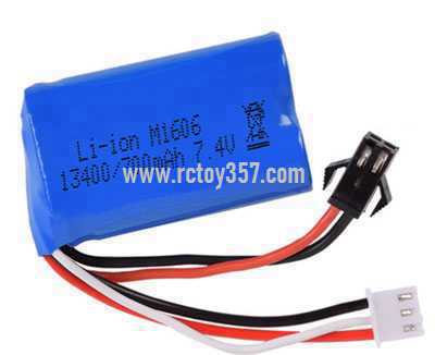 RCToy357.com - 13400 7.4V 700mAh SM-2P forward 15C Cylindrical power lithium battery