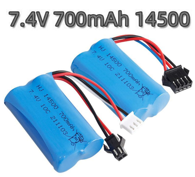 (image for) 14500 7.4V 700mAh High magnification cylindrical lithium battery