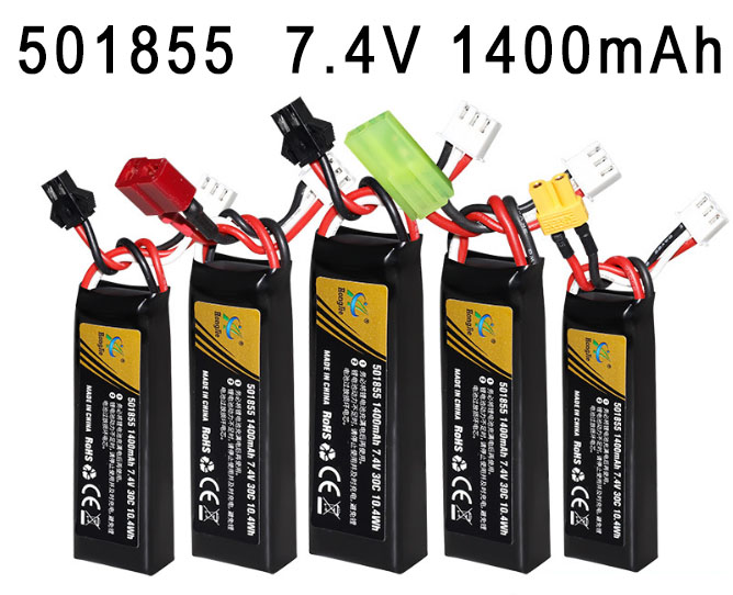 (image for) 501855 7.4V 1400mAh High magnification polymer lithium battery