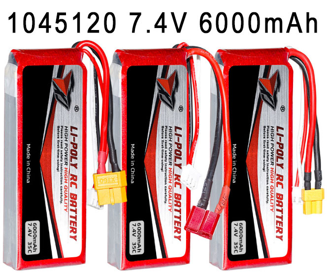 (image for) 1045120 7.4V 6000mAh High magnification polymer lithium battery