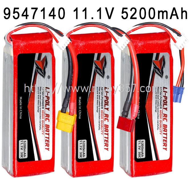 RCToy357.com - 9547140 11.1V 5200mAh High magnification polymer lithium battery