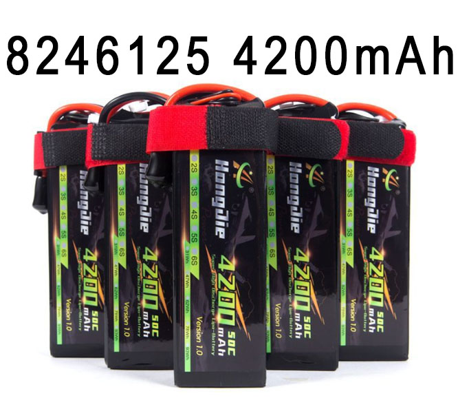 (image for) 8246125 7.4V/11.1V/14.8V/18.5V/22.2V 4200mAh High magnification polymer lithium battery 2S/3S/4S/5S/6S