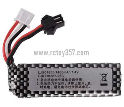 RCToy357.com - 7.4V 1400mAh 501855 25C SM-2P rechargeable lithium battery