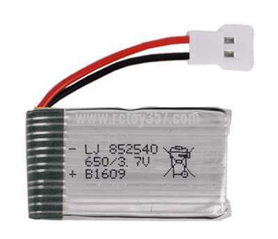 RCToy357.com - 3.7V 650mAh rechargeable lithium battery [optional interface: JST-2P reverse plug, MX2.0-2P forward plug, SM-2P forward plug]
