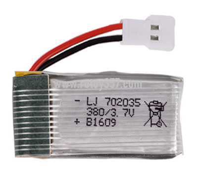 RCToy357.com - 3.7V 380mAh rechargeable lithium battery [optional interface: JST-2P reverse plug, MX2.0-2P forward plug, SM-2P forward plug]