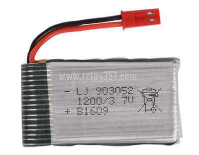 RCToy357.com - 3.7V 1200mAh 903052 JST-2P reverse rechargeable lithium battery