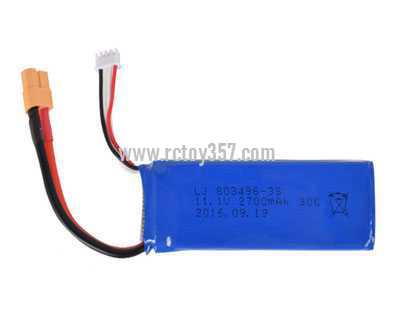 RCToy357.com - 11.1V 2700mAh 803496 XT60 + XH-3P rechargeable lithium battery