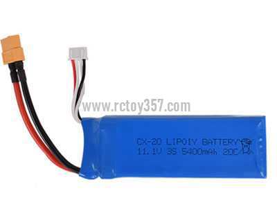 RCToy357.com - 11.1V 5400mAh XT60 + XH-3P rechargeable lithium battery