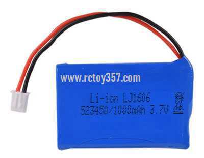 RCToy357.com - 3.7V 1000mAh 523450 XH-2P positive plug rechargeable lithium battery