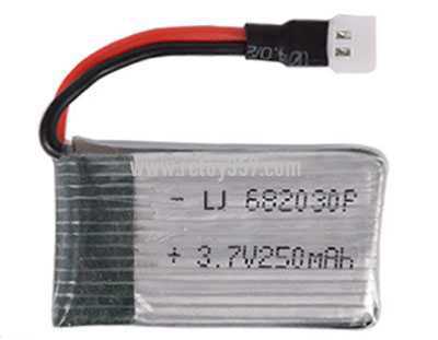 RCToy357.com - 3.7V 250 mAh 682030 rechargeable lithium battery [optional interface: JST-2P reverse plug, MX2.0-2P forward plug, SM-2P forward plug]