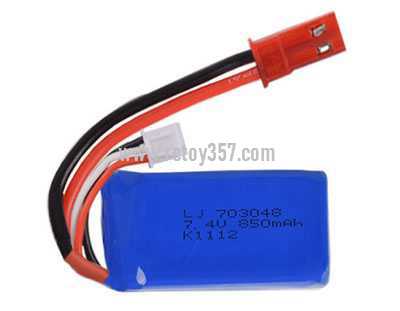 RCToy357.com - 7.4V 850mAh 703048 rechargeable lithium battery [optional interface: JST-2P reverse, SM-2P forward, EL-2P reverse, EL-2P forward]