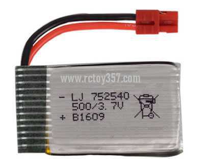 RCToy357.com - 3.7V 500mAh 752540 rechargeable lithium battery [optional interface: JST-2P reverse plug, MX2.0-2P forward plug, SM-2P forward plug, XH4.0 Sima red head plug]