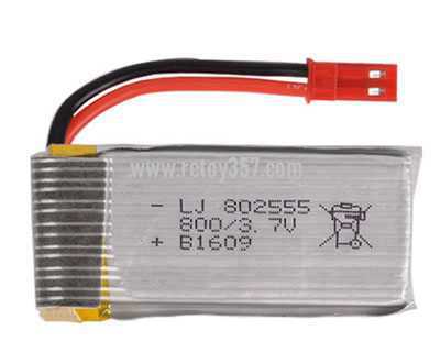 RCToy357.com - 3.7V 800mAh 802555 rechargeable lithium battery [optional interface: JST-2P reverse plug, MX2.0-2P forward plug, SM-2P forward plug]