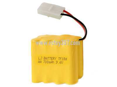 RCToy357.com - AA 9.6V 700mAh X-type nickel-cadmium battery pack [optional interface: SM-2P forward, JST-2P reverse, EL-2P reverse, EL-2P forward, L6.2-2P forward, HUANQI5557-2P Reverse, L6.2-3P conventional hollow, L6.2-3P ring solid]