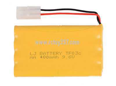 RCToy357.com - AA 9.6V 400mAh H-type nickel-cadmium battery pack [optional interface: SM-2P forward, JST-2P reverse, EL-2P reverse, EL-2P forward, L6.2-2P forward, HUANQI5557-2P Reverse, L6.2-3P conventional hollow, L6.2-3P ring solid]