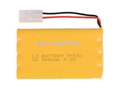 RCToy357.com - AA 9.6V 500mAh H-type nickel-cadmium battery pack [optional interface: SM-2P forward, JST-2P reverse, EL-2P reverse, EL-2P forward, L6.2-2P forward, HUANQI5557-2P Reverse, L6.2-3P conventional hollow, L6.2-3P ring solid]