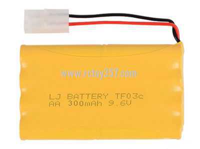 RCToy357.com - AA 9.6V 300mAh H-type nickel-cadmium battery pack [optional interface: SM-2P forward, JST-2P reverse, EL-2P reverse, EL-2P forward, L6.2-2P forward, HUANQI5557-2P Reverse, L6.2-3P conventional hollow, L6.2-3P ring solid] - Click Image to Close