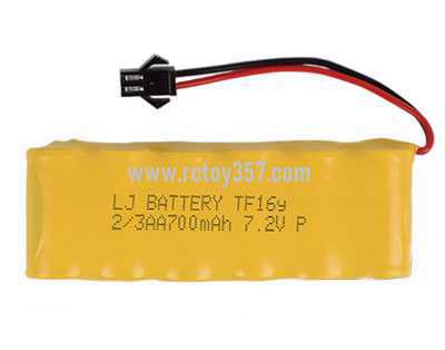 RCToy357.com - 2/3AA 7.2V 700mA nickel-cadmium battery pack [optional interface: SM-2P forward, JST-2P reverse, EL-2P reverse, EL-2P forward, L6.2-2P forward, HUANQI 5557- 2P reverse]