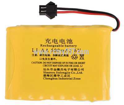 RCToy357.com - AA 6V 500mAh M type nickel-cadmium battery pack [optional interface: SM-2P forward, JST-2P reverse, EL-2P reverse]