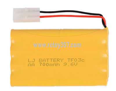 RCToy357.com - AA 9.6V 700mAh H-type nickel-cadmium battery pack [optional interface: SM-2P forward, JST-2P reverse, EL-2P reverse, EL-2P forward, L6.2-2P forward, HUANQI5557-2P reverse, L6.2-3P conventional hollow, L6.2-3P ring is solid]