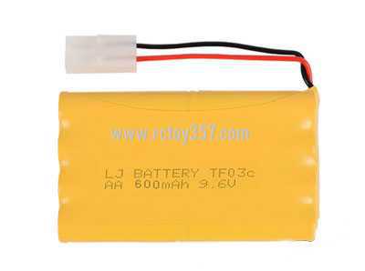 RCToy357.com - AA 9.6V 600mAh H-type nickel-cadmium battery pack [optional interface: SM-2P forward, JST-2P reverse, EL-2P reverse, EL-2P forward, L6.2-2P forward, HUANQI5557-2P Reverse, L6.2-3P conventional hollow, L6.2-3P ring solid]