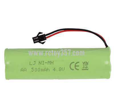 RCToy357.com - 4.8V 500mAh H-type battery pack [optional interface: SM-2P forward, JST-2P reverse, EL-2P reverse]