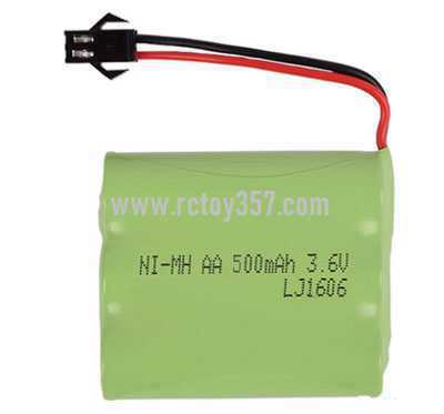 RCToy357.com - 3.6V M type 500mAh battery pack [optional interface: SM-2P forward, JST-2P reverse]