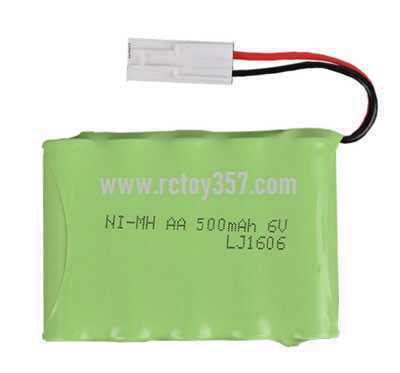 RCToy357.com - 6V 500mAh M type battery pack [optional interface: SM-2P forward, JST-2P reverse, EL-2P reverse, L6.2-2P positive]
