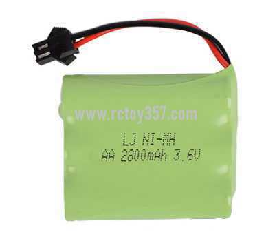 RCToy357.com - 3.6V M type 2800mAh NiMH battery pack [optional interface: SM-2P forward, JST-2P reverse]