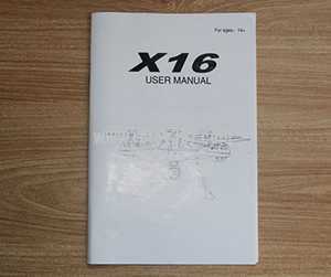 (image for) Bayangtoys X16 X16W RC Quadcopter toy Parts English manual [Dropdown]