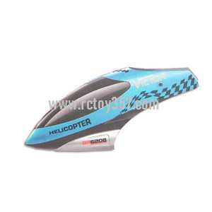 RCToy357.com - BO RONG BR6208 Helicopter toy Parts Head cover\Canopy(Blue)