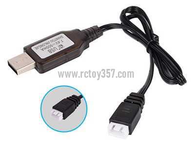 RCToy357.com - 7.4V 500mA XH-3P plug lithium battery USB charger