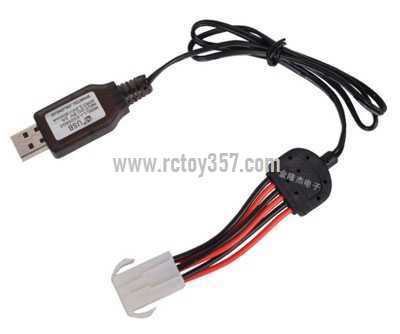 RCToy357.com - 9.6V 600mA EL-6P plug lithium battery USB Charger