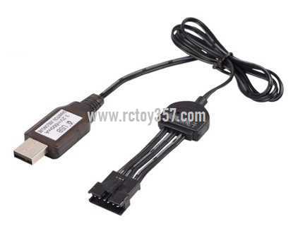 RCToy357.com - 9.6V 600mA SM-6P Reverse plug lithium battery USB Charger