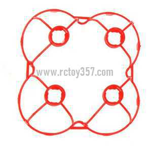 RCToy357.com - Cheerson CX-10WD-TX Mini RC Quadcopter toy Parts protection frame(Red)