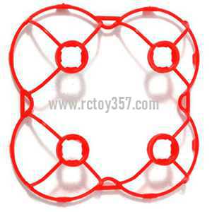 RCToy357.com - Cheerson CX-10A Headless Mode 2.4G RC Quadcopter toy Parts protection frame(Red)