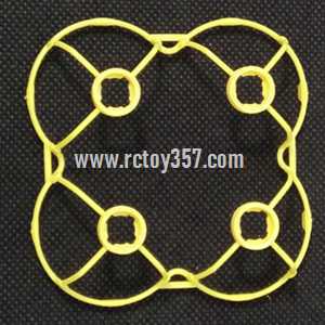 RCToy357.com - Cheerson CX-10A Headless Mode 2.4G RC Quadcopter toy Parts protection frame(Yellow)