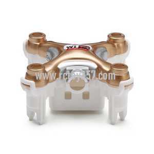 RCToy357.com - Cheerson CX-10WD-TX Mini RC Quadcopter toy Parts Upper Head cover + Lower board[golden] - Click Image to Close