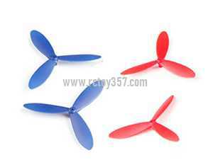 (image for) Cheerson CX-117 RC Quadcopter toy Parts Main blades set[Red+Blue]